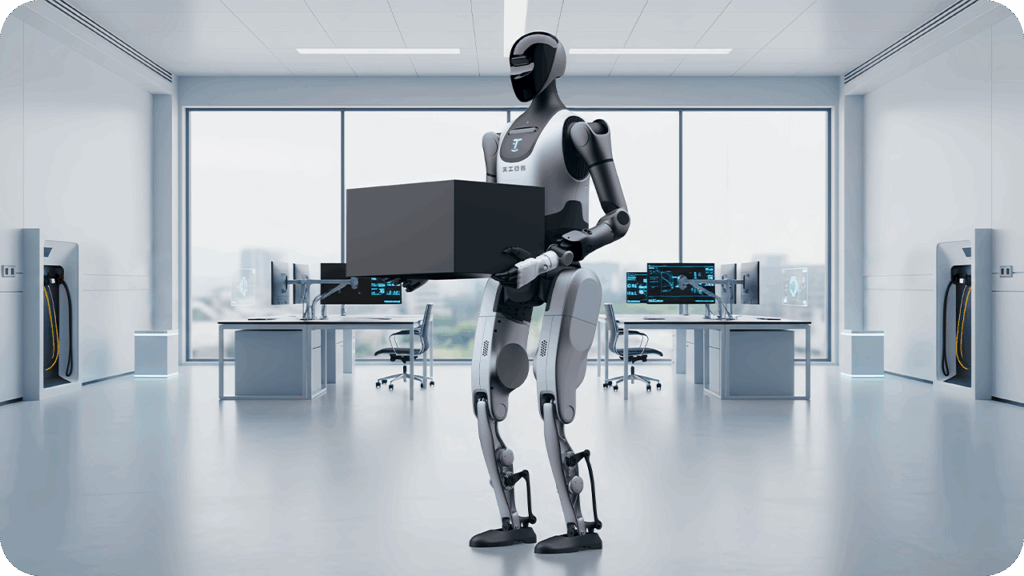 5 AI ROBOT Walker Tienkung with box